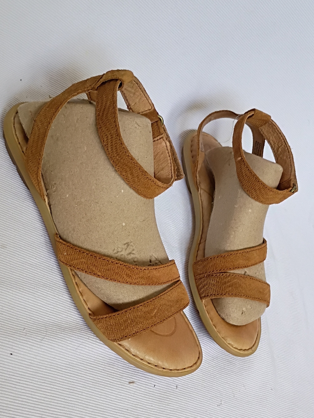 Born Women's Brown Suede Strappy Sandals